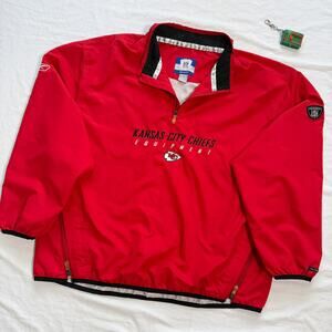Vtg Kansas City Chiefs NFL Equipment Pullover Jacket - XL